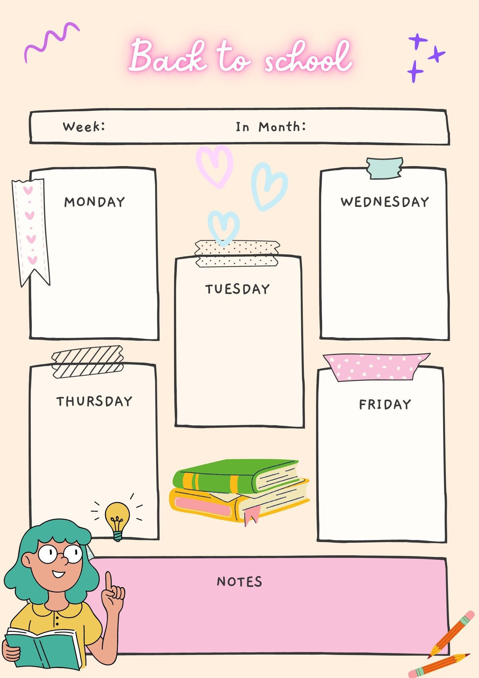 Back to School Planner - Etsy