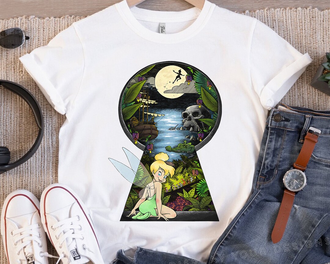 Disney Peter Pan Tinkerbell Keyhole Retro Shirt Magic Kingdom Etsy