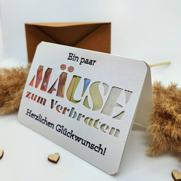 Witzige Geldgeschenk Karte (für Weihnachten, Hochzeit oder Geburtstag)