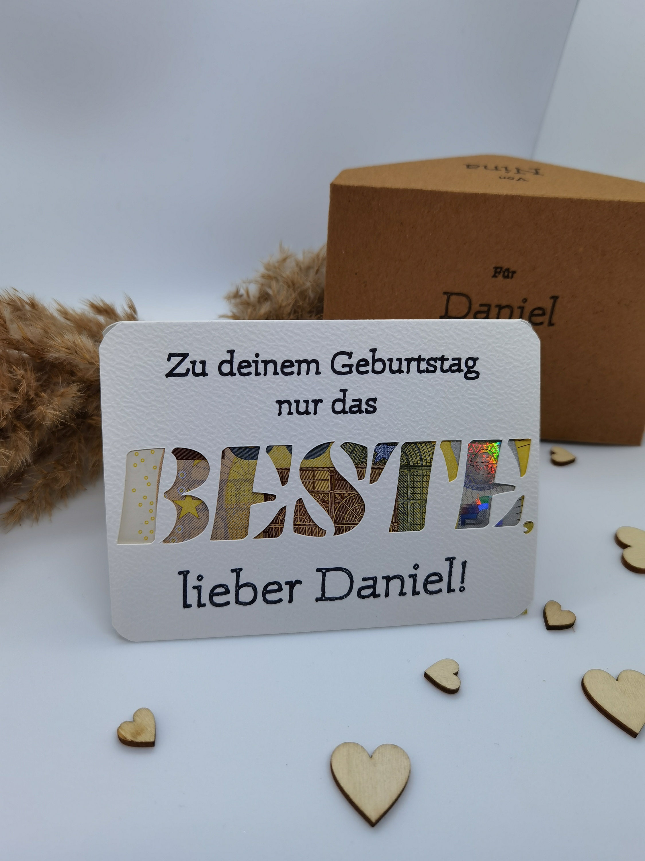 GeburtstagsKarte für Geldgeschenk (Geschenk mit Geld zum Geburtstag