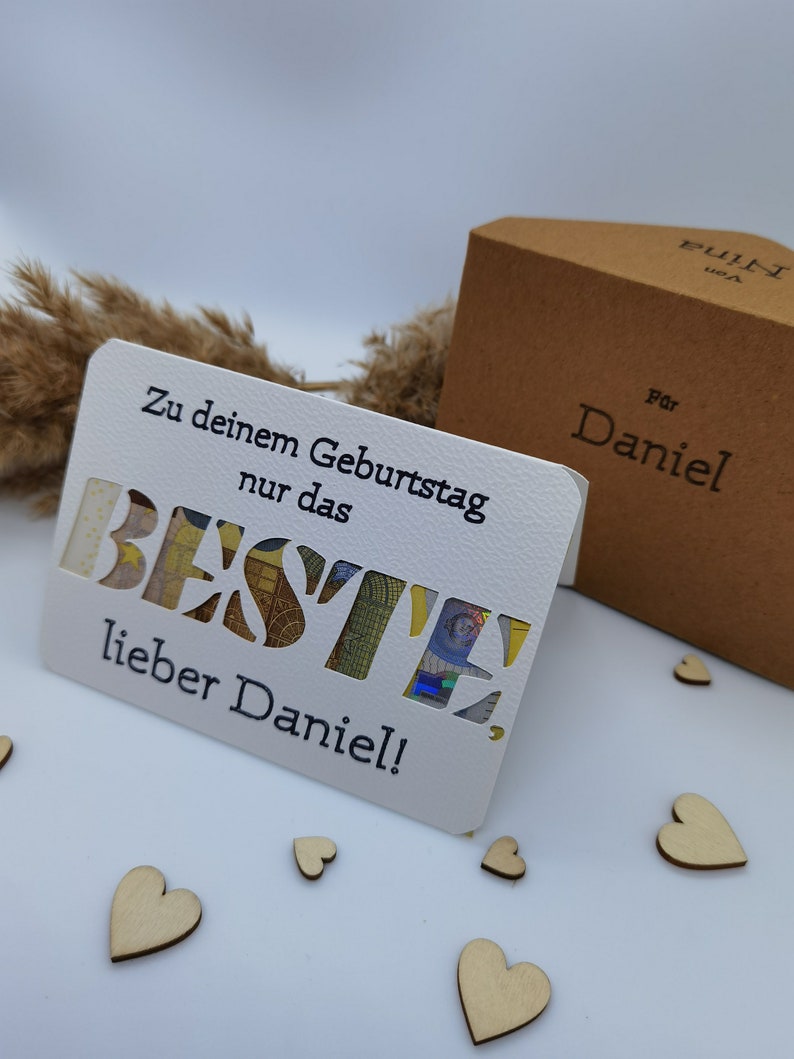 GeburtstagsKarte für Geldgeschenk Geschenk mit Geld zum Geburtstag