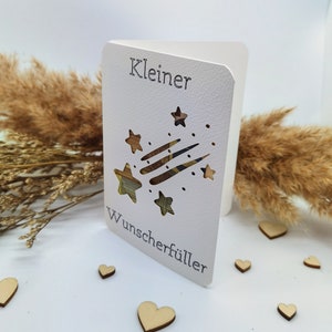 Geldgeschenk-Karte Wunscherfüller personalisierbares Geldgeschenk für Weihnachten, Geburtstag, Jubiläum inkl. Craftpapier-Kuvert Bild 4