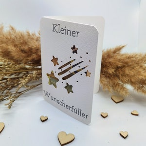 Geldgeschenk-Karte Wunscherfüller personalisierbares Geldgeschenk für Weihnachten, Geburtstag, Jubiläum inkl. Craftpapier-Kuvert Bild 5