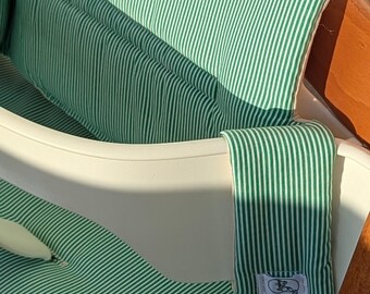 Cojín de asiento para silla Stokke Tripp Trapp - rayas verdes