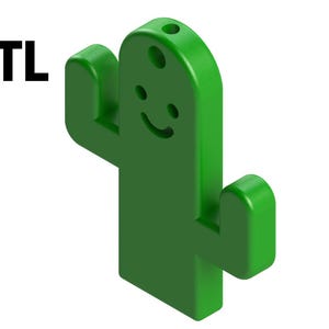 Cactus keychain STL File