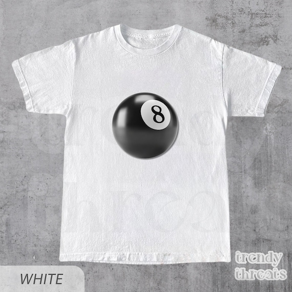 Billard T-Shirt Billiards 8 Eight Ball Tshirt Tee Retro Gift Billard T-Shirt Billiards 8 Eight Ball Tshirt Tee Retro Gift