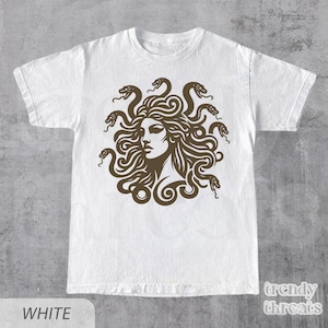 Medusa Shirt, Medusa Snake Face Graphic T-shirt, Greek Mythology Tee, Greek Legends Shirt, Mythical Creatures Shirt, Ancient Mythology Shirt