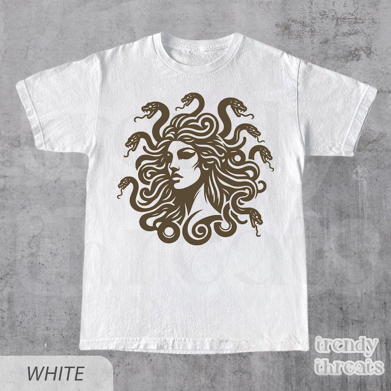 Medusa Shirt, Medusa Snake Face Graphic T-shirt, Greek Mythology Tee, Greek Legends Shirt, Mythical Creatures Shirt, Ancient Mythology Shirt