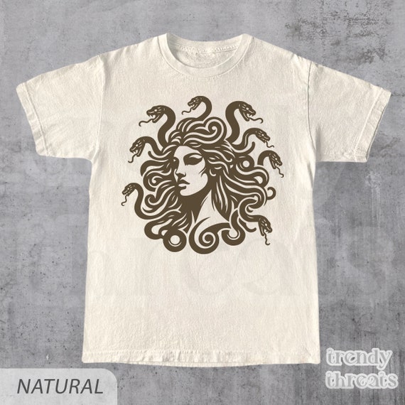 Medusa Shirt, Medusa Snake Face Graphic T-shirt, Greek Mythology Tee, Greek Legends Shirt, Mythical Creatures Shirt, Ancient Mythology Shirt