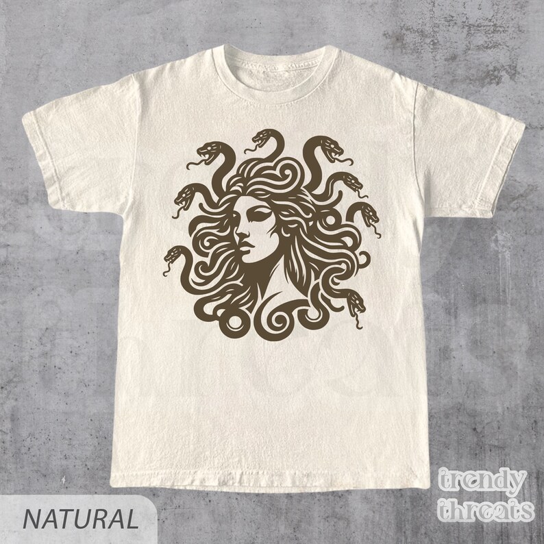 Medusa Shirt, Medusa Snake Face Graphic T-shirt, Greek Mythology Tee, Greek Legends Shirt, Mythical Creatures Shirt, Ancient Mythology Shirt