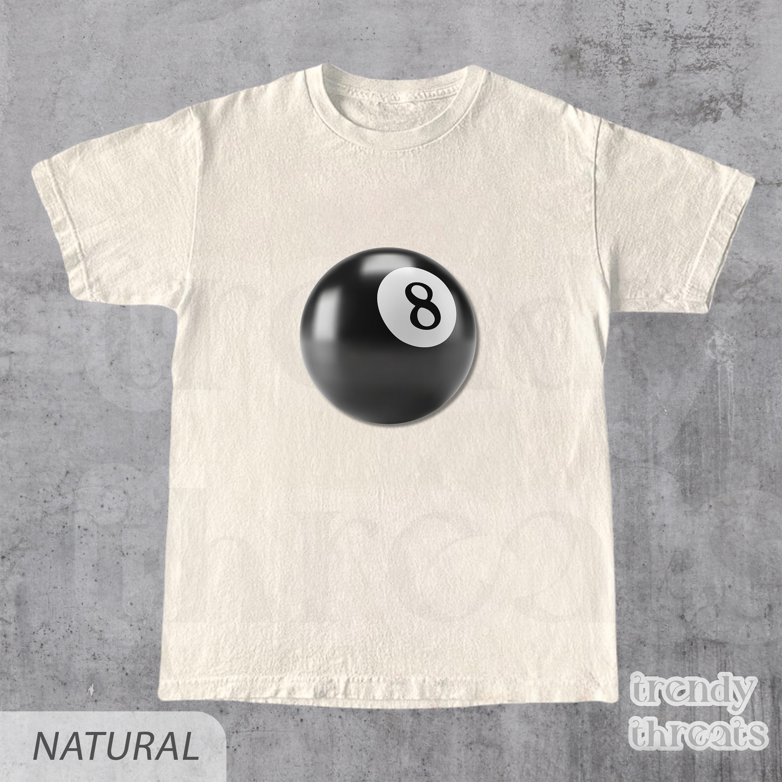 Billard T-Shirt Billiards 8 Eight Ball Tshirt Tee Retro Gift Billard T-Shirt Billiards 8 Eight Ball Tshirt Tee Retro Gift