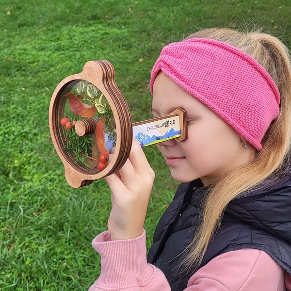 Birthday gifts for kids Kaleidoscope /  Montessori toys / Wooden toys / Toddler toys / Birthday gift for girl and boy / Christmas gift