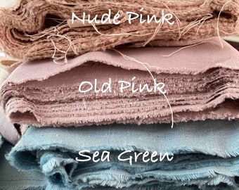 100% washed linen by the meter (135 cm width, weight 240 grams/m²) / washed linen pure
