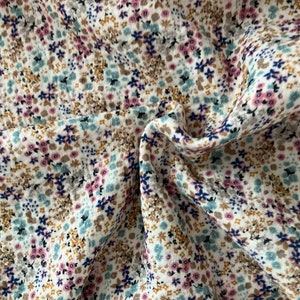 Muslin fabric-OEKO-TEX® STANDARD 100 Muslin sold by the meter-Muslin fabric-Double gauze(135 cm width, weight 130 grams/m2)