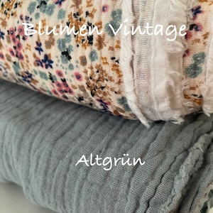 Muslin fabric-OEKO-TEX® STANDARD 100 Muslin sold by the meter-Muslin fabric-Double gauze(135 cm width, weight 130 grams/m2)