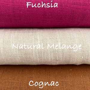 Linen 100% washed sold by the meter (145 cm width, weight 240 grams/m2)