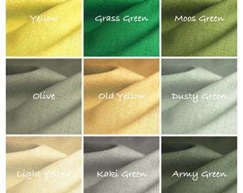 100% washed linen by the meter (145 cm width, weight 240 grams/m²) / washed linen pure