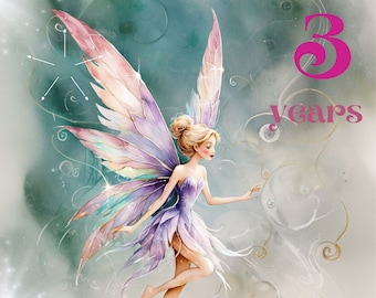 Editable Fairy Birthday Invitation Template