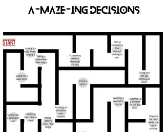 A-MAZE-ING Decision Making SEL Worksheet