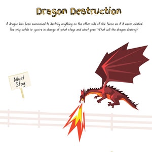 Feuille de travail sur la thérapie des enfants et la classe SEL Destruction du dragon