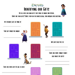 Kids Encanto Therapy Worksheet
