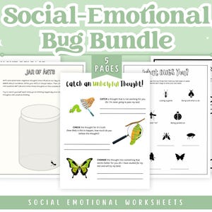 SEL Worksheet Bundle - Bug Theme