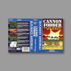 Ersatzcover – Cannon Fodder (PAL-Version) – Sega Megadrive Cover – hochwertiger Druck