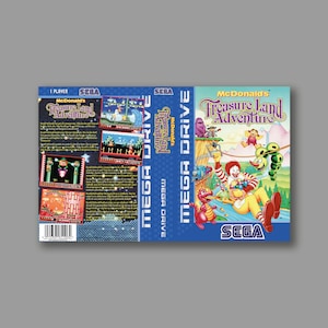 Ersatzcover – Mc Donald's Treasure Land Adventure (PAL-Version) – SEGA Megadrive Classic Reproduktion des Spiels Cover – hochwertiger Druck