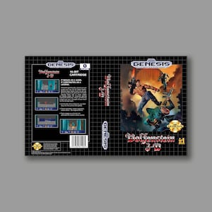 Replacement Cover - Wolfenstein 3D (US Hack Version) - SEGA Genesis Custom Game Cover - High Quality Print