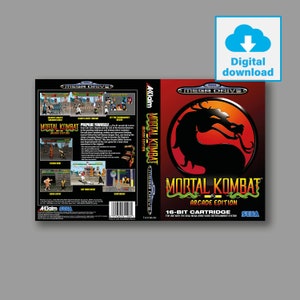 Digital Cover - Mortal Kombat Arcade Edition (PAL Hack Version) - Sega Megadrive Classic Digital Cover - High Quality 300 PPI JPG For Print