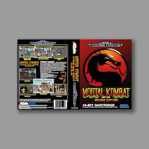 Funda de repuesto - Mortal Kombat Arcade Edition (versión PAL Hack) - Funda de juego de reproducción personalizada para SEGA Megadrive - Impresión de alta calidad