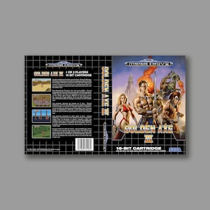 Cubierta de repuesto - Golden Axe III (Versión PAL) - Cubierta de juego personalizada de repuesto para SEGA Megadrive - Impresión de alta calidad