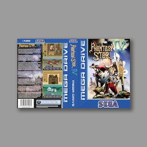 Ersatzcover – Phantasy Star IV (PAL-Version) – Ersatzcover für das klassische Sega Megadrive-Spiel – hochwertiger Druck