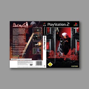 Funda de repuesto - Devil May Cry (versión PAL DE) - Reproducción clásica del juego Sony PlayStation 2 - Impresión de alta calidad a 600 DPI