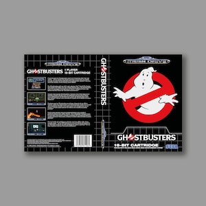 Ersatzcover – Ghostbusters (PAL-Version) – Sega Megadrive Classic Game Cover – hochwertiger Druck