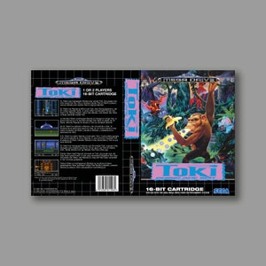 Funda de repuesto - Toki - Reproducción clásica de la funda del juego SEGA Megadrive - Impresión de alta calidad