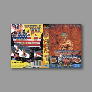 Ersatzcover – Wrestle War (Jap-Version) – Reproduktion des Sega Megadrive Classic-Spielcovers – hochwertiger Druck