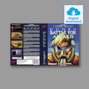 Digital Cover - Dune II (Pal Version) - Sega Megadrive Classic Digital Cover - High Quality 300 PPI JPG For Print