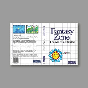 Ersatzcover – Fantasy Zone – SEGA Master System Classic Reproduktions-Spielcover – Hochwertiger Druck