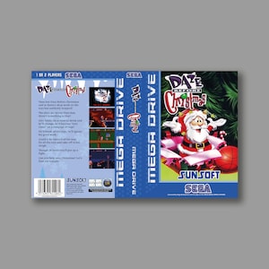 Ersatzcover – Daze Before Christmas (PAL-Version) – Reproduktion des SEGA Megadrive Classic Game Cover – hochwertiger Druck
