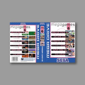 Cubierta de Reemplazo - Mega Games 6 (Versión PAL) - Cubierta del Juego de Reproducción Clásica Sega Megadrive - Impresión de Alta Calidad
