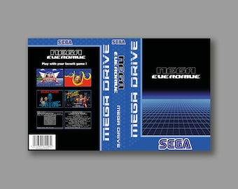 Replacement Cover - Mega Everdrive - Sega Megadrive Reproduction Cover - High Quality Print