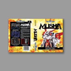 Ersatzcover – Musha (US-Version) – Reproduktion des Sega Genesis Classic-Spielcovers – hochwertiger Druck