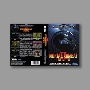 Ersatzcover – Mortal Kombat II Unlimited (PAL Hack Version) – Sega Megadrive Custom Reproduktion Game Cover
