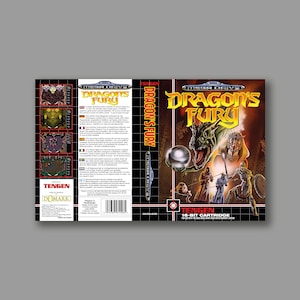 Zamienna okładka - Dragon's Fury (wersja PAL) - Okładka gry Sega Megadrive Classic - Wysokiej jakości nadruk