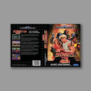 Replacement Cover - Streets Of Rage 3 Project (PAL Hack Version) - SEGA Megadrive Replacement Custom Game Cover - High Quality Print
