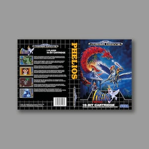 Ersatzcover – Phelios (PAL-Version) – Reproduktions-Spielcover für SEGA Megadrive Classic – hochwertiger Druck