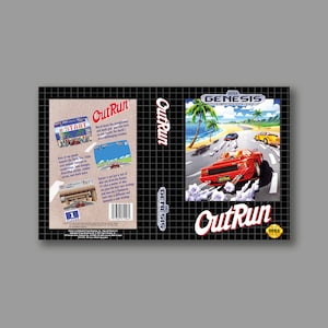 Ersatzcover – Outrun (US-Version) – SEGA Genesis Classic Ersatz-Spielcover – hochwertiger Druck
