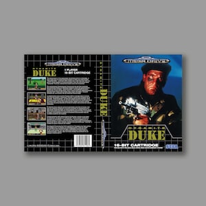 Ersatzcover – Dynamite Duke (PAL-Version) – Reproduktions-Spielcover für SEGA Megadrive Classic – hochwertiger Druck