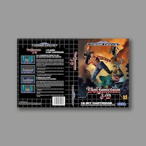 Replacement Cover - Wolfenstein 3D (PAL Hack Version) - SEGA Megadrive Replacement Custom Game Cover - High Quality Print